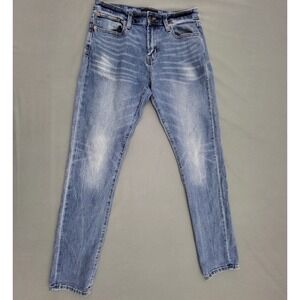 Aeropostale Mens Athletic Skinny Jeans Blue Wash Size 29x32 Stretch Denim